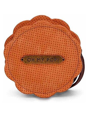 Oh My Pop Biscuit Porte-monnaie Rond, Beige