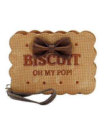 Oh My Pop Biscuit Portefeuille Petit, Beige
