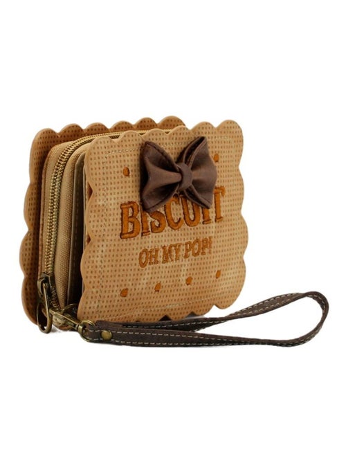 Oh My Pop Biscuit Portefeuille Petit, Beige - Kiabi Oh My Pop Biscuit Portefeuille Petit, Beige - Kiabi