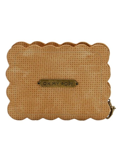 Oh My Pop Biscuit Portefeuille Petit, Beige - Kiabi Oh My Pop Biscuit Portefeuille Petit, Beige - Kiabi