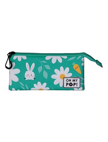 Oh My Pop Blooming Trousse Triple, Turquoise