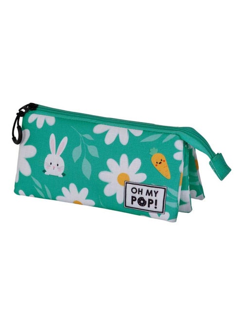 Oh My Pop Blooming Trousse Triple, Turquoise - Kiabi