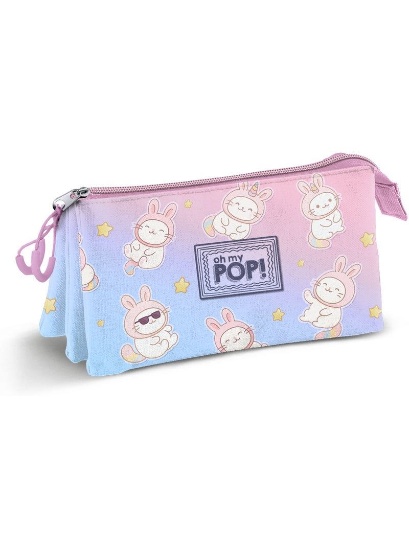 Oh My Pop Bunicat Trousse Triple, Rose Rose - Kiabi