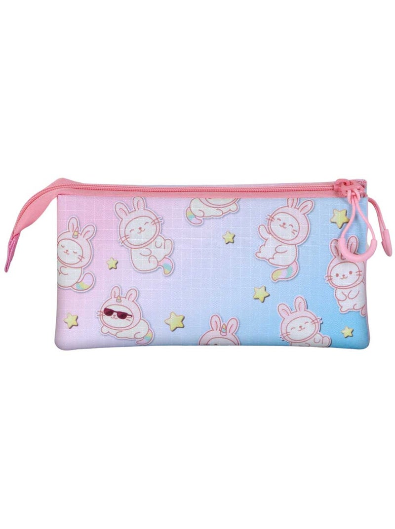 Oh My Pop Bunicat Trousse Triple, Rose Rose - Kiabi