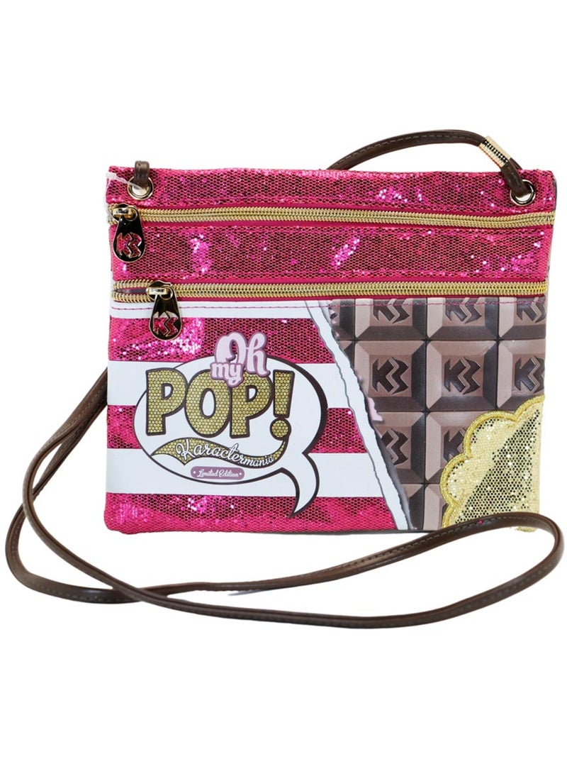 Oh My Pop Chocolat Sac à Bandoulière Action Mini Horizontal, Rose Rose - Kiabi