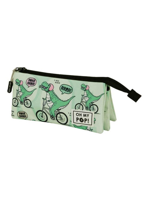 Oh My Pop Dinorrr Trousse Triple FAN 2.0, Vert - Kiabi Oh My Pop Dinorrr Trousse Triple FAN 2.0, Vert - Kiabi