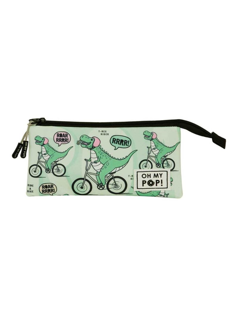 Oh My Pop Dinorrr Trousse Triple FAN 2.0, Vert Vert - Kiabi