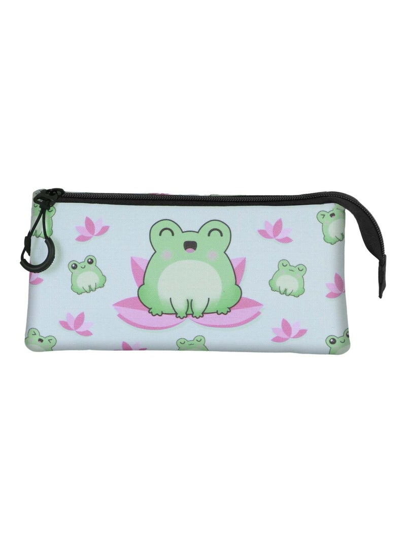 Oh My Pop Froggy Trousse Triple, Turquoise Bleu turquoise - Kiabi