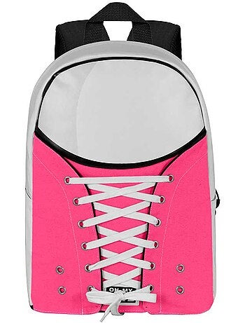 Oh My Pop Fuchsia Sac à dos Sneakers, Fuchsia