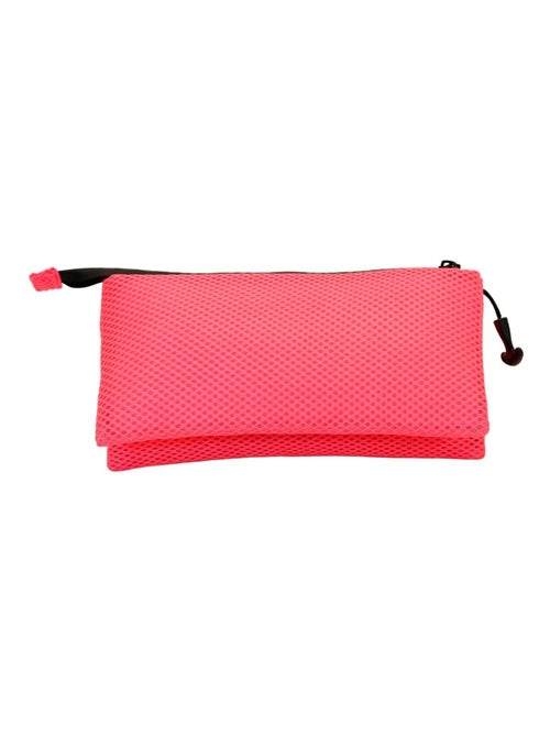 Oh My Pop Fucsia Neon Trousse Triple Mesh, Rose - Kiabi Oh My Pop Fucsia Neon Trousse Triple Mesh, Rose - Kiabi