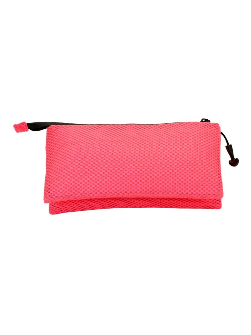 Oh My Pop Fucsia Neon Trousse Triple Mesh, Rose Rose - Kiabi