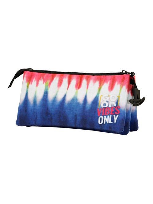 Oh My Pop Good Vibes Denim Trousse Triple ECO, Bleu - Kiabi