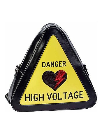 Oh My Pop High Voltage Sac-Sac à dos Warning, Jaune