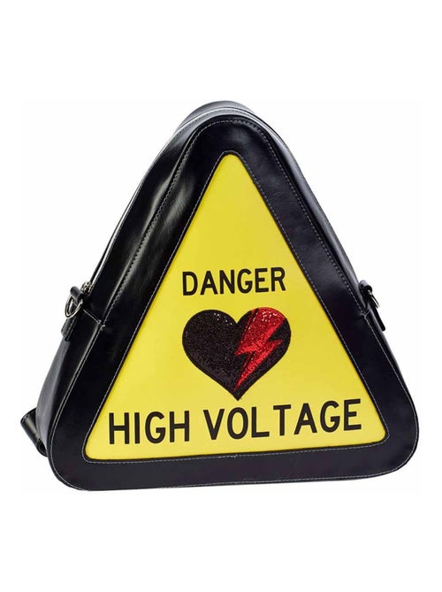 Oh My Pop High Voltage Sac-Sac à dos Warning, Jaune - Kiabi