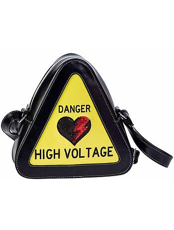 Oh My Pop High Voltage Sac Warning Petit, Jaune