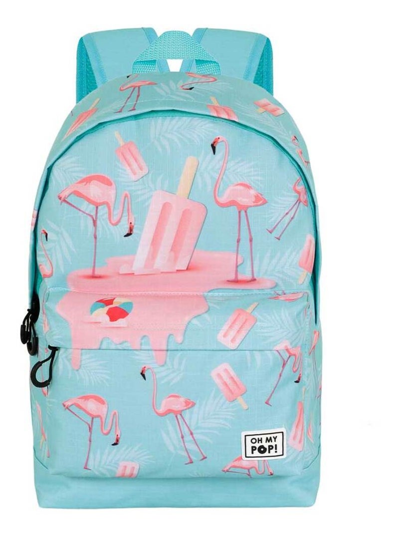 Oh My Pop Ice Flamingo Sac à dos HS FAN 2.2, Turquoise Bleu turquoise - Kiabi