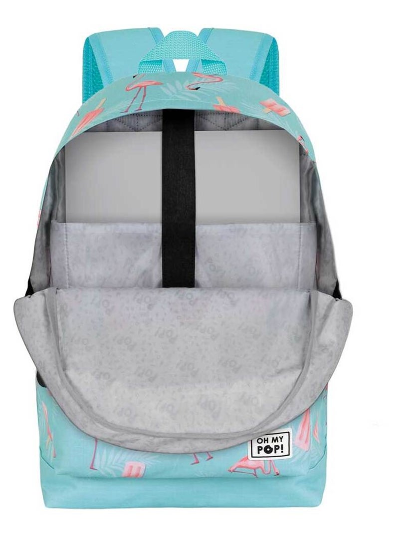 Oh My Pop Ice Flamingo Sac à dos HS FAN 2.2, Turquoise Bleu turquoise - Kiabi