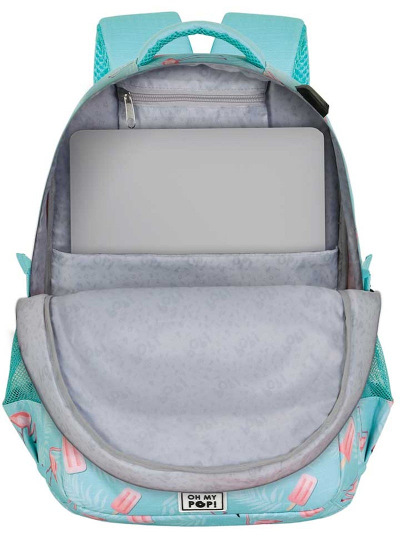 Oh My Pop Ice Flamingo Sac à dos Running PLUS, Turquoise Bleu turquoise - Kiabi