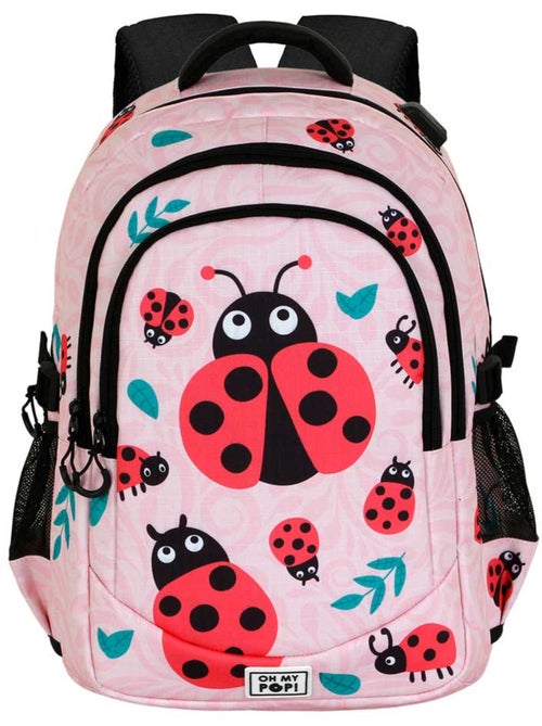 Oh My Pop Ladybug Sac à dos Running PLUS, Rose - Kiabi