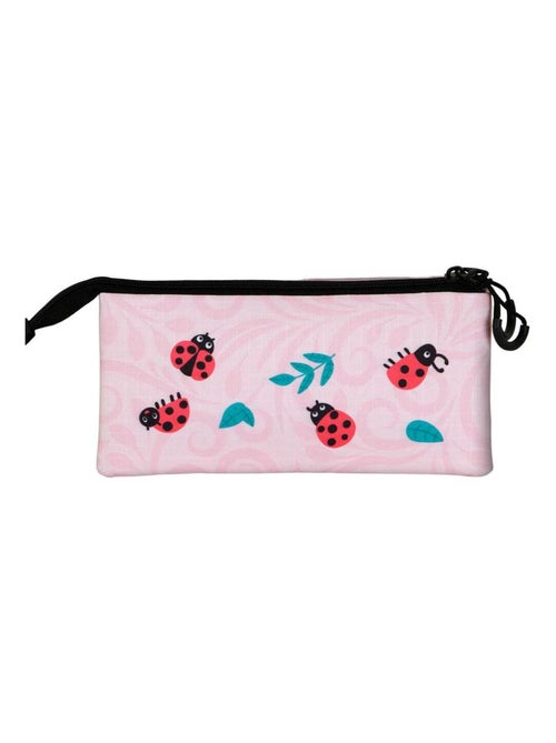 Oh My Pop Ladybug Trousse Triple, Rose - Kiabi Oh My Pop Ladybug Trousse Triple, Rose - Kiabi