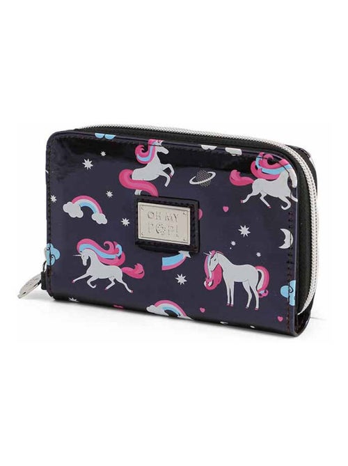 Oh My Pop Licorne Portefeuille, Noir - Kiabi