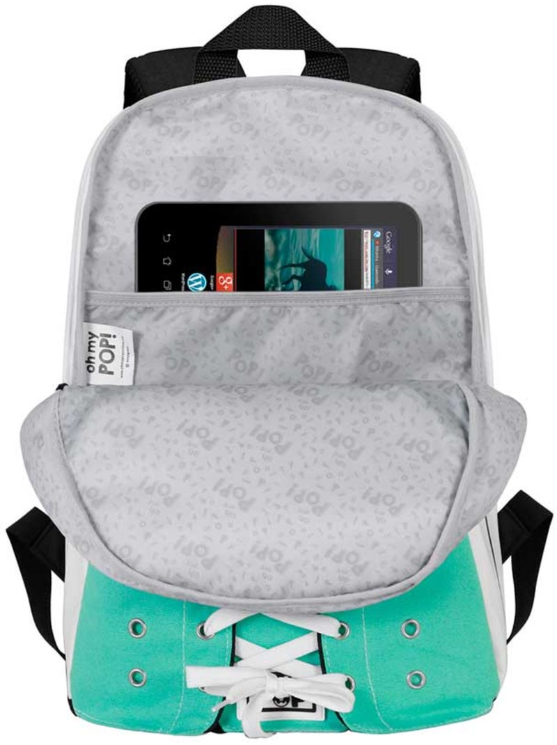 Oh My Pop Mint Sac à dos Sneakers, Turquoise Bleu turquoise - Kiabi