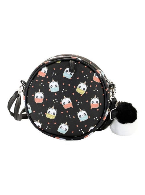 Oh My Pop Pandicorn Sac à Bandoulière Rond, Noir - Kiabi