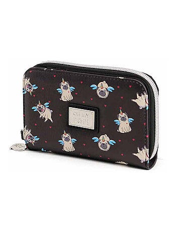 Oh My Pop Pug Portefeuille, Noir