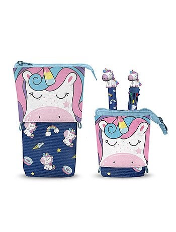 Oh My Pop Sweety Trousse Cute + Stylo 10 Couleurs + Stylo Gel Effaçable, Multicolore
