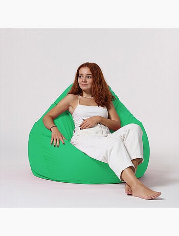 OHAU - Pouf poire d'extérieur 130x115cm vert