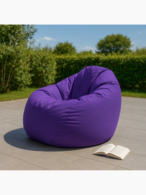 OHAU - Pouf poire d'extérieur 130x115cm violet - Kiabi