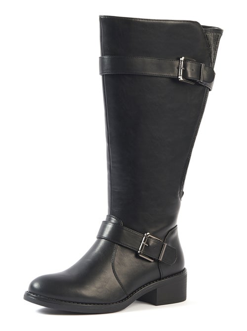 OHC - Bottes 2XL pour mollets larges - Modele Litchi - Kiabi