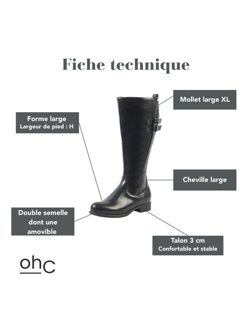 OHC - Bottes XL pour mollets larges - Modele Banana - Kiabi