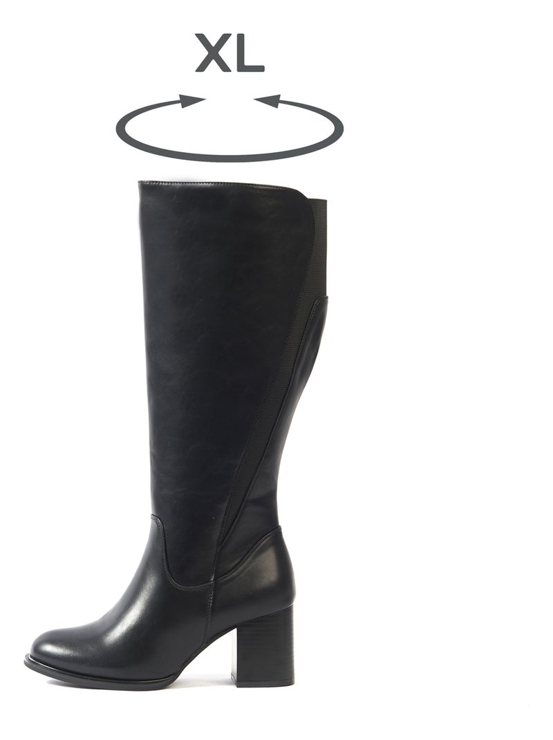 OHC - Bottes XL pour mollets larges - Modele Mango Noir - Kiabi
