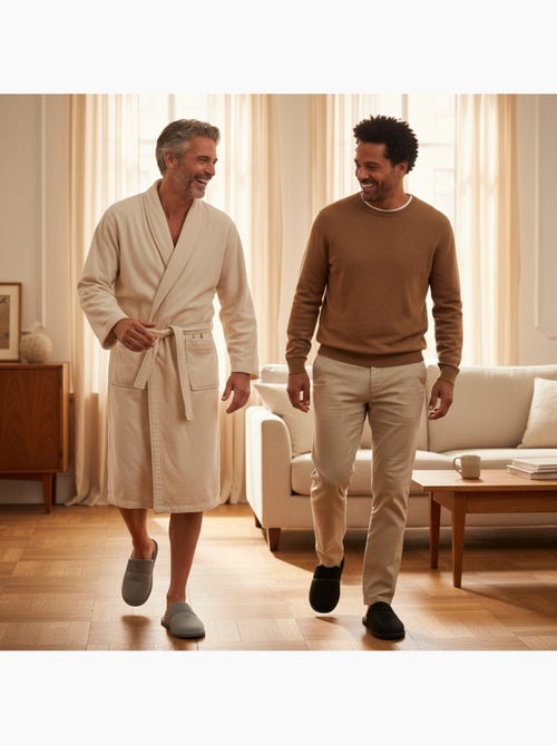 OLIVER GRANT PARIS Pantoufles Mules Homme Côtelées Pack 2 Paires - Kiabi
