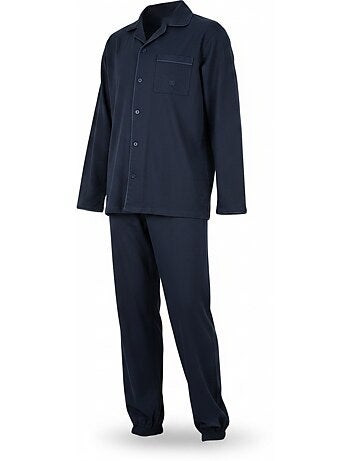 OLIVER GRANT PARIS Pyjama Long Homme Entièrement Boutonné 100% Coton