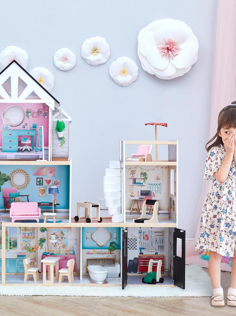Olivia's Little World - Teamson Kids Grande Maison De Poupée En Bois Interactive 3 Étages N/A - Kiabi