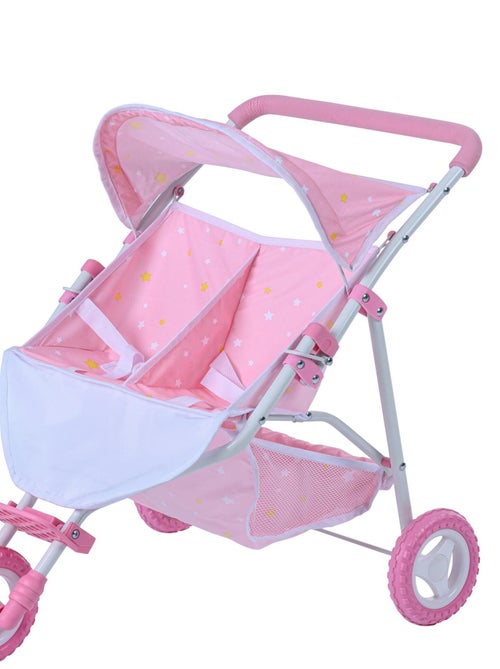Olivia's Little World Double Poussette De Poupées Rose 'Twinkle Stars' OL-00012 - Kiabi
