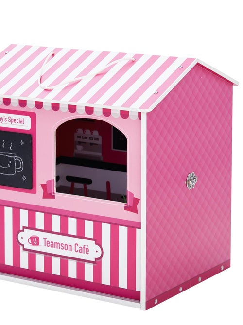 Olivia's Little World Maison de poupée City Café en bois pour fille rose TD-12953A - Kiabi