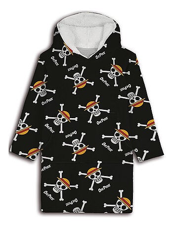 One Piece - Plaid Polaire Adulte à Capuche - Couverture à Manches S à L