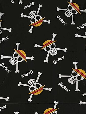 One Piece - Plaid Polaire Adulte à Capuche - Couverture à Manches S à L