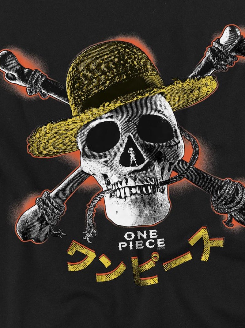 One Piece - T-shirt STRAW HAT Noir - Kiabi