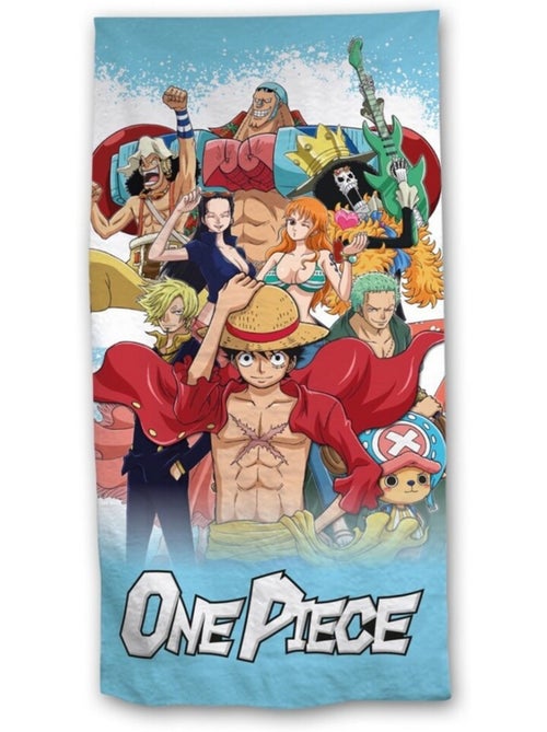 One Piece, Grande Serviette de Bain Enfant Imprimé 100% Coton, LUFFY - Kiabi One Piece, Grande Serviette de Bain Enfant Imprimé 100% Coton, LUFFY - Kiabi