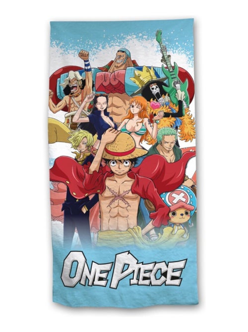 One Piece, Grande Serviette de Bain Enfant Imprimé 100% Coton, LUFFY - Kiabi