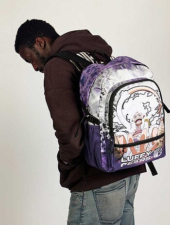 One Piece Luffy Gear 5 Sac à dos Fight FAN 2.2, Lilas