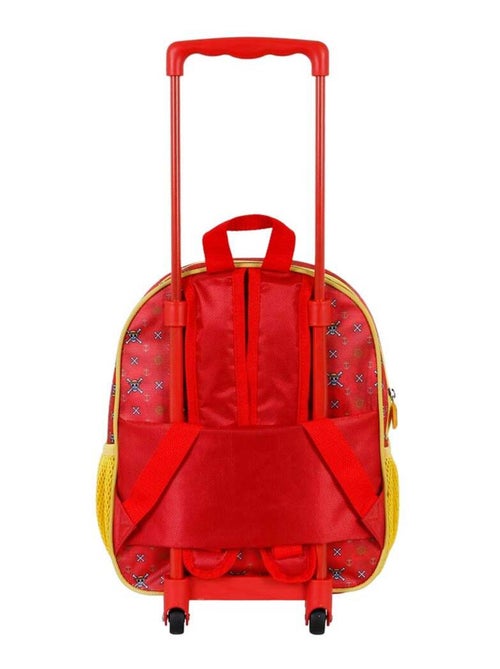 One Piece Luffy Sac à dos 3D à Roulettes Petit, Rouge - Kiabi