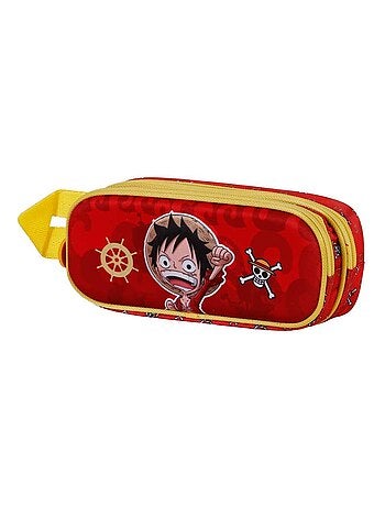 One Piece Luffy Trousse 3D Double, Rouge
