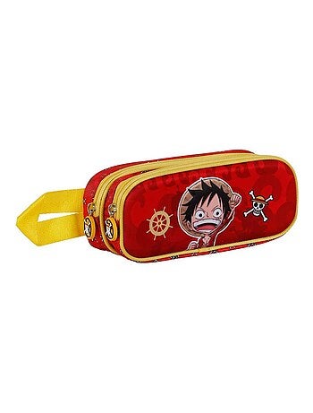 One Piece Luffy Trousse 3D Double, Rouge
