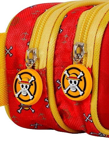 One Piece Luffy Trousse 3D Double, Rouge