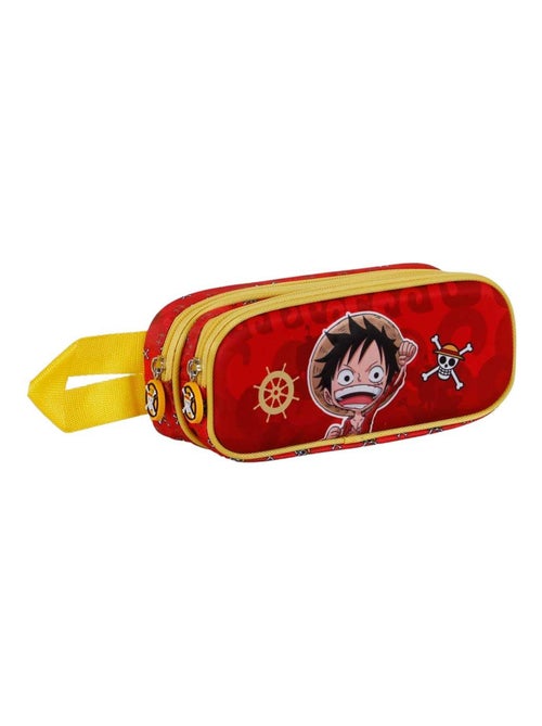 One Piece Luffy Trousse 3D Double, Rouge - Kiabi